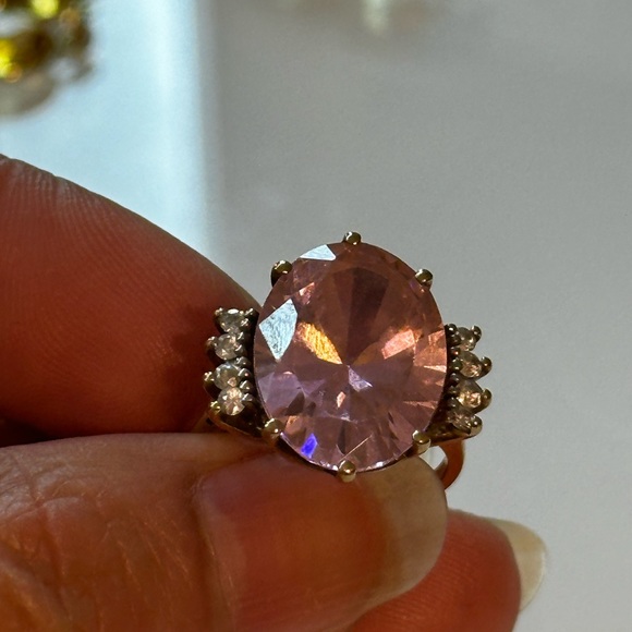 10k pink ice ring - Picture 2 of 4